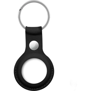 Kup Brelok Crong Leather Case with Key Ring Apple AirTag (czarny) - CRG352 - {ean13} - Sklep Home Screen