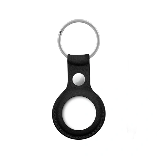 Kup Brelok Crong Leather Case with Key Ring Apple AirTag (czarny) - CRG352 - {ean13} - Sklep Home Screen