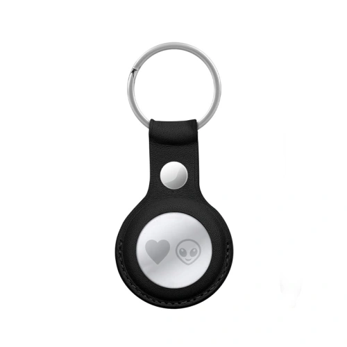 Kup Brelok Crong Leather Case with Key Ring Apple AirTag (czarny) - CRG352 - {ean13} - Sklep Home Screen