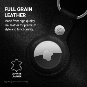 Kup Brelok Crong Leather Case with Key Ring Apple AirTag (czarny) - CRG352 - {ean13} - Sklep Home Screen