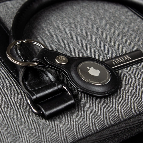 Kup Brelok Crong Leather Case with Key Ring Apple AirTag (czarny) - CRG352 - {ean13} - Sklep Home Screen