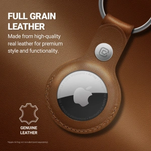 Kup Brelok Crong Leather Case with Key Ring Apple AirTag (brązowy) - CRG353 - {ean13} - Sklep Home Screen