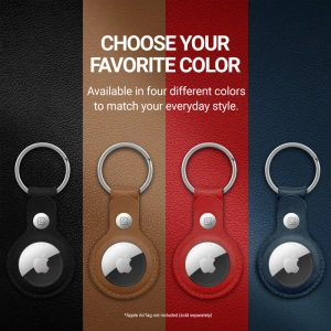 Kup Brelok Crong Leather Case with Key Ring Apple AirTag (brązowy) - CRG353 - {ean13} - Sklep Home Screen