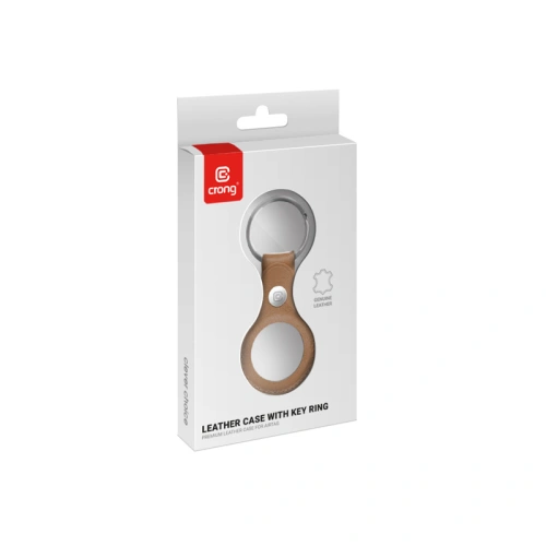 Kup Brelok Crong Leather Case with Key Ring Apple AirTag (brązowy) - CRG353 - {ean13} - Sklep Home Screen
