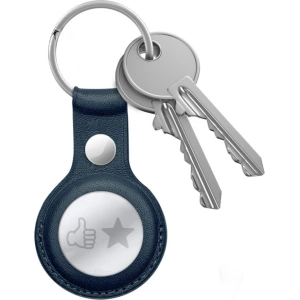 Kup Brelok Crong Leather Case with Key Ring Apple AirTag (granatowy) - CRG354 - {ean13} - Sklep Home Screen
