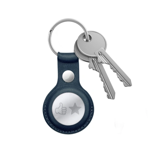 Buy Crong Leather Case with Key Ring Apple AirTag (navy blue) - CRG354 - {ean13} - Home Screen Store Europe