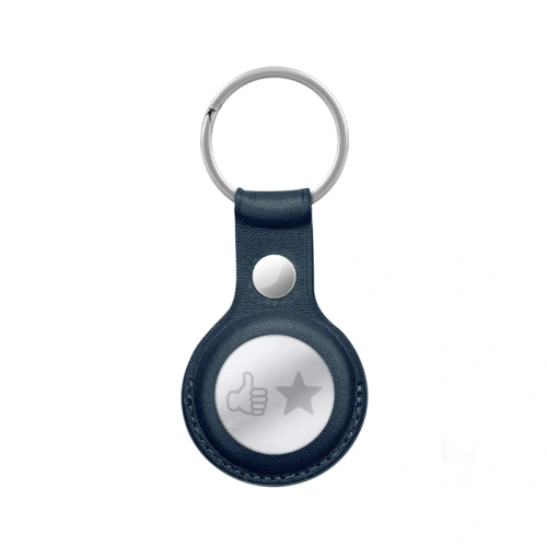 Buy Crong Leather Case with Key Ring Apple AirTag (navy blue) - CRG354 - {ean13} - Home Screen Store Europe