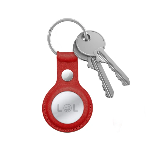 Kup Brelok Crong Leather Case with Key Ring Apple AirTag (czerwony) - CRG355 - {ean13} - Sklep Home Screen