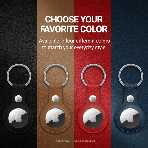 Kup Brelok Crong Leather Case with Key Ring Apple AirTag (czerwony) - CRG355 - {ean13} - Sklep Home Screen