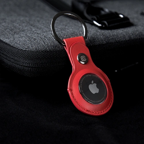 Kup Brelok Crong Leather Case with Key Ring Apple AirTag (czerwony) - CRG355 - {ean13} - Sklep Home Screen