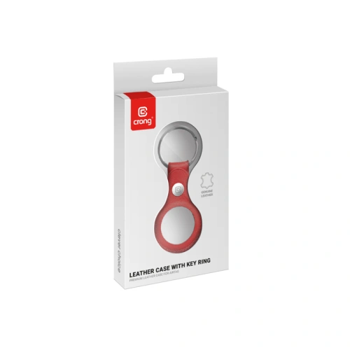 Kup Brelok Crong Leather Case with Key Ring Apple AirTag (czerwony) - CRG355 - {ean13} - Sklep Home Screen