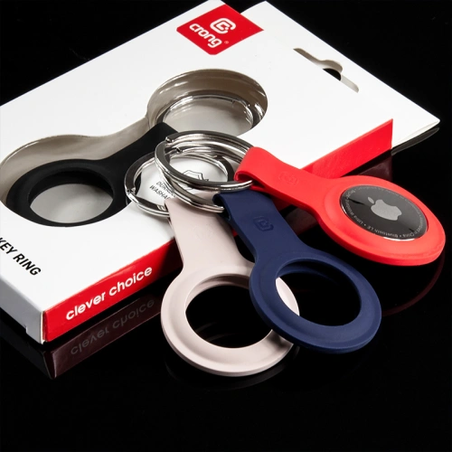 Kup Brelok Crong Silicone Case with Key Ring Apple AirTag (czarny) - CRG356 - {ean13} - Sklep Home Screen