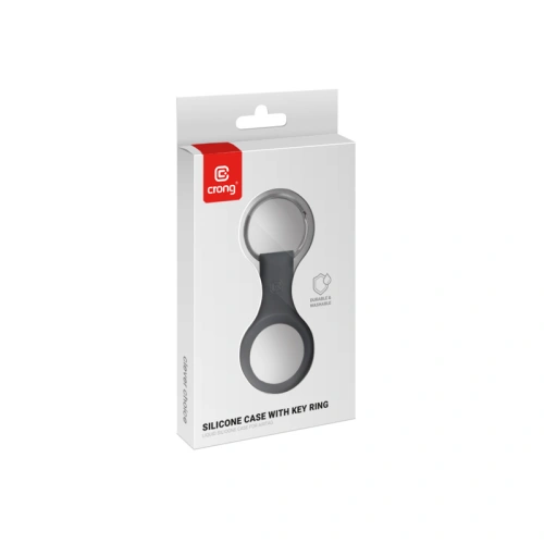 Kup Brelok Crong Silicone Case with Key Ring Apple AirTag (czarny) - CRG356 - {ean13} - Sklep Home Screen