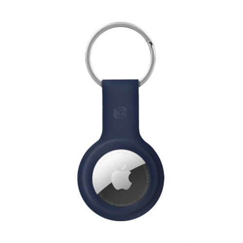 Kup Brelok Crong Silicone Case with Key Ring Apple AirTag (granatowy) - CRG357 - {ean13} - Sklep Home Screen