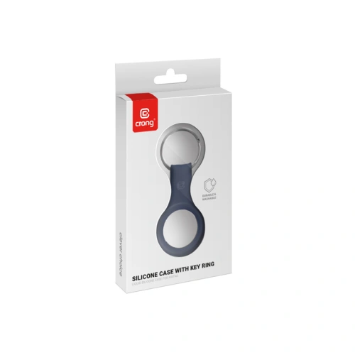 Kup Brelok Crong Silicone Case with Key Ring Apple AirTag (granatowy) - CRG357 - {ean13} - Sklep Home Screen