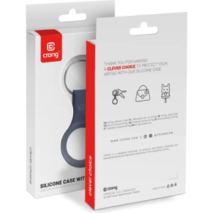 Kup Brelok Crong Silicone Case with Key Ring Apple AirTag (granatowy) - CRG357 - {ean13} - Sklep Home Screen