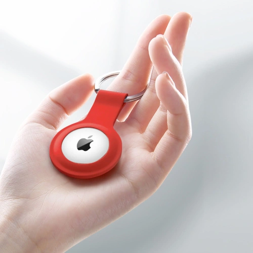Buy Crong Silicone Case with Key Ring Apple AirTag (red) - CRG358 - {ean13} - Home Screen Store Europe