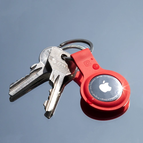 Buy Crong Silicone Case with Key Ring Apple AirTag (red) - CRG358 - {ean13} - Home Screen Store Europe