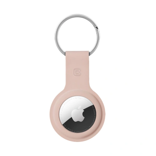 Kup Brelok Crong Silicone Case with Key Ring Apple AirTag (piaskowy róż) - CRG359 - {ean13} - Sklep Home Screen