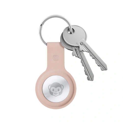 Kup Brelok Crong Silicone Case with Key Ring Apple AirTag (piaskowy róż) - CRG359 - {ean13} - Sklep Home Screen