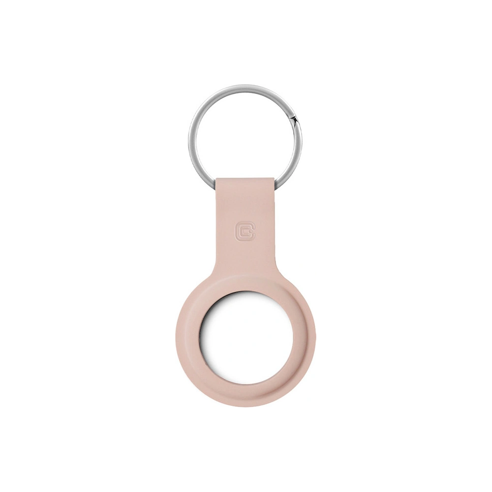 Brelok Crong Silicone Case with Key Ring Apple AirTag (piaskowy róż)