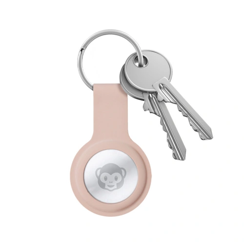 Kup Brelok Crong Silicone Case with Key Ring Apple AirTag (piaskowy róż) - CRG359 - {ean13} - Sklep Home Screen