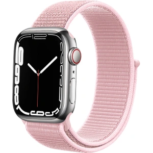 Pasek Crong Nylon Apple Watch 4/5/6/7/SE/8/9/10 40/41/42mm (Práškově růžový)