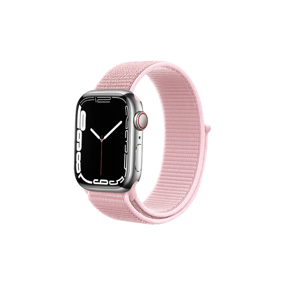 Pasek Crong Nylon Apple Watch 4/5/6/7/SE/8/9/10 40/41/42mm (Powder Pink)