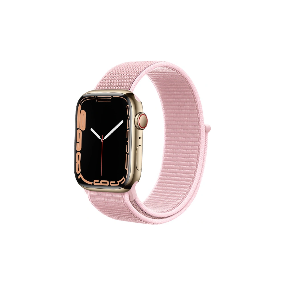 Pasek Crong Nylon Apple Watch 4/5/6/7/SE/8/9/10 40/41/42mm (Powder Pink)