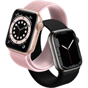 Pasek Crong Nylon Apple Watch 4/5/6/7/SE/8/9/10 40/41/42mm (Práškově růžový)