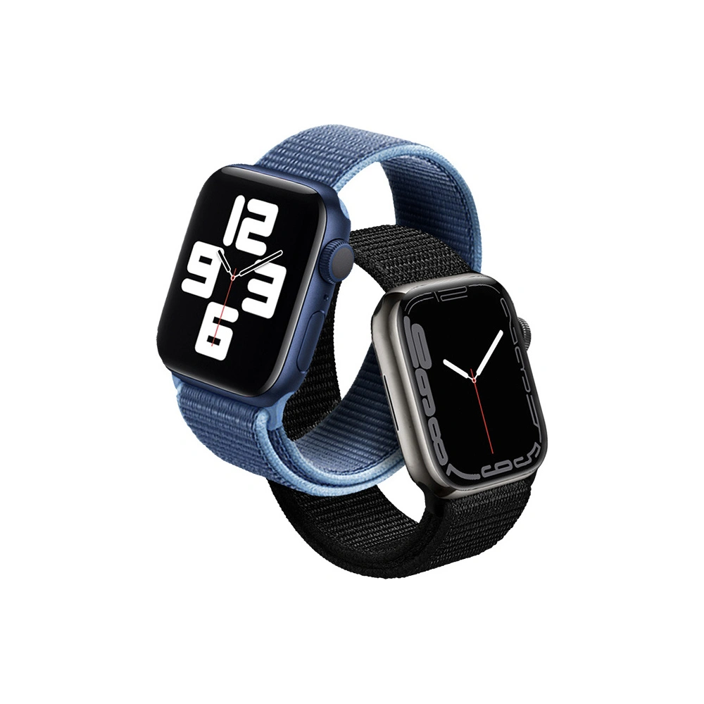 Pasek Crong Nylon Apple Watch 4/5/6/7/SE/8/9/10 40/41/42mm (Ocean Blue)