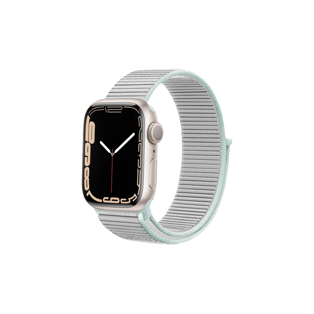 Pasek Crong Nylon Apple Watch 4/5/6/7/SE/8/9/10 40/41/42mm (Pastel Grey)