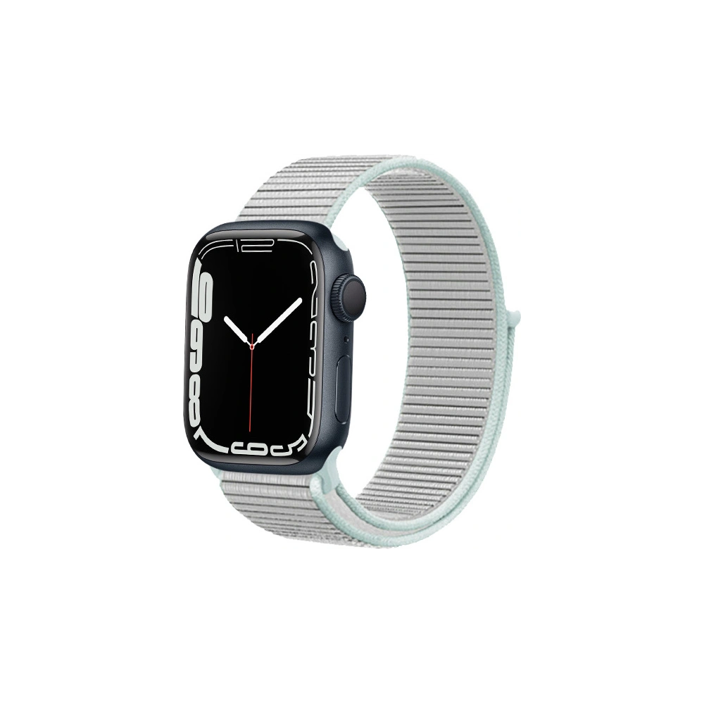 Pasek Crong Nylon Apple Watch 4/5/6/7/SE/8/9/10 40/41/42mm (Pastel Grey)