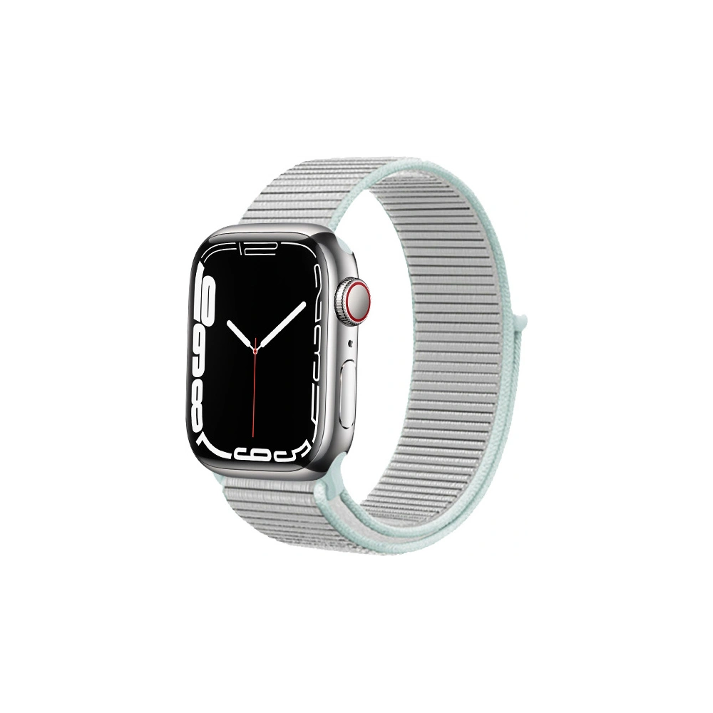 Pasek Crong Nylon Apple Watch 4/5/6/7/SE/8/9/10 40/41/42mm (Pastel Grey)