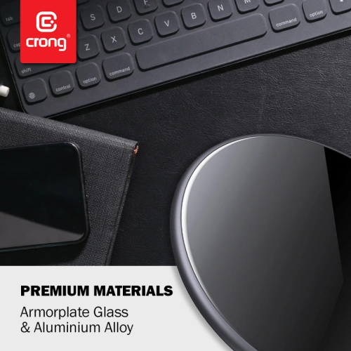Kup Vezeték nélküli töltő Crong PowerSpot Gyors Vezeték nélküli Töltő Qi 15W USB-C (Shadow Black) - CRG364 - {ean13} - Sklep Home Screen