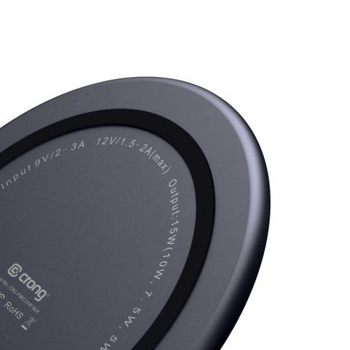 Buy Crong PowerSpot Fast Wireless Charger Qi 15W USB-C (Shadow Black) - CRG364 - {ean13} - Home Screen Store Europe