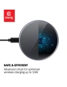 Buy Crong PowerSpot Fast Wireless Charger Qi 15W USB-C (Shadow Black) - CRG364 - {ean13} - Home Screen Store Europe