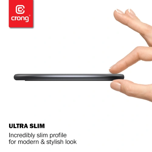 Buy Crong PowerSpot Fast Wireless Charger Qi 15W USB-C (Shadow Black) - CRG364 - {ean13} - Home Screen Store Europe