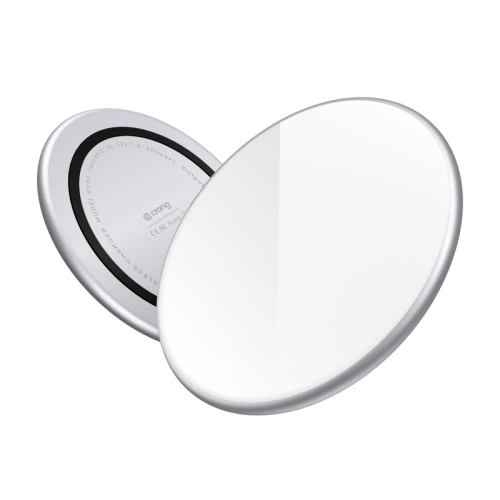 Kup Încărcător wireless Crong PowerSpot Fast Wireless ChargerQi 15W USB-C (Alb Argintiu) - CRG365 - {ean13} - Sklep Home Screen