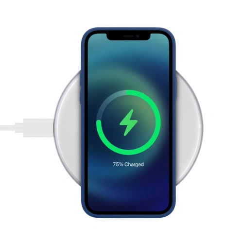 Kup Încărcător wireless Crong PowerSpot Fast Wireless ChargerQi 15W USB-C (Alb Argintiu) - CRG365 - {ean13} - Sklep Home Screen