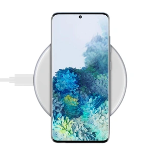 Kup Ładowarka bezprzewodowa Crong PowerSpot Fast Wireless ChargerQi 15W USB-C (Silver White) - CRG365 - {ean13} - Sklep Home Screen