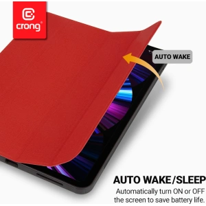 Kup Etui Crong FlexFolio Apple iPad Air 10.9 2020/2022 (4, 5 gen) / iPad Pro 11 2021 (3 gen) / iPad Air 11 2024 (6. generacji) Pencil holder (czerwony) - CRG366 - {ean13} - Sklep Home Screen