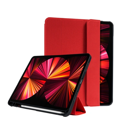 Kup Etui Crong FlexFolio Apple iPad Air 10.9 2020/2022 (4, 5 gen) / iPad Pro 11 2021 (3 gen) / iPad Air 11 2024 (6. generației) suport pentru creion (roșu) - CRG366 - {ean13} - Sklep Home Screen