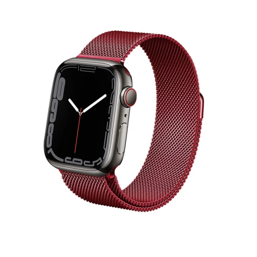 Kup Armbanduhr Crong Milano Steel Apple Watch 4/5/6/7/SE/8/9 40/41mm (rot) - CRG368 - {ean13} - Sklep Home Screen