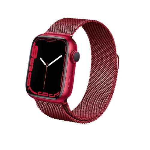 Kup Armbanduhr Crong Milano Steel Apple Watch 4/5/6/7/SE/8/9 40/41mm (rot) - CRG368 - {ean13} - Sklep Home Screen