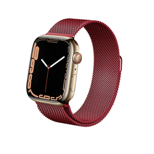 Kup Armbanduhr Crong Milano Steel Apple Watch 4/5/6/7/SE/8/9 40/41mm (rot) - CRG368 - {ean13} - Sklep Home Screen