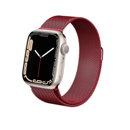 Kup Armbanduhr Crong Milano Steel Apple Watch 4/5/6/7/SE/8/9 40/41mm (rot) - CRG368 - {ean13} - Sklep Home Screen