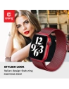 Buy Bracelet Crong Milano Steel Apple Watch 4/5/6/7/SE/8/9 40/41mm (red) - CRG368 - {ean13} - Home Screen Store Europe