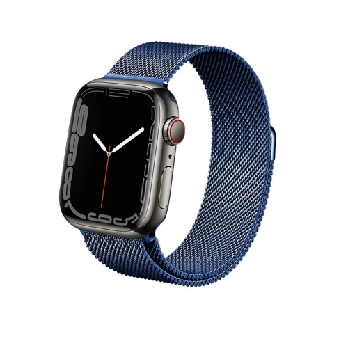 Kup Bransoleta Crong Milano Steel Apple Watch 4/5/6/7/SE/8/9 40/41mm (námořnická modř) - CRG369 - {ean13} - Sklep Home Screen