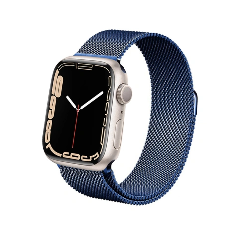 Kup Bransoleta Crong Milano Steel Apple Watch 4/5/6/7/SE/8/9 40/41mm (námořnická modř) - CRG369 - {ean13} - Sklep Home Screen